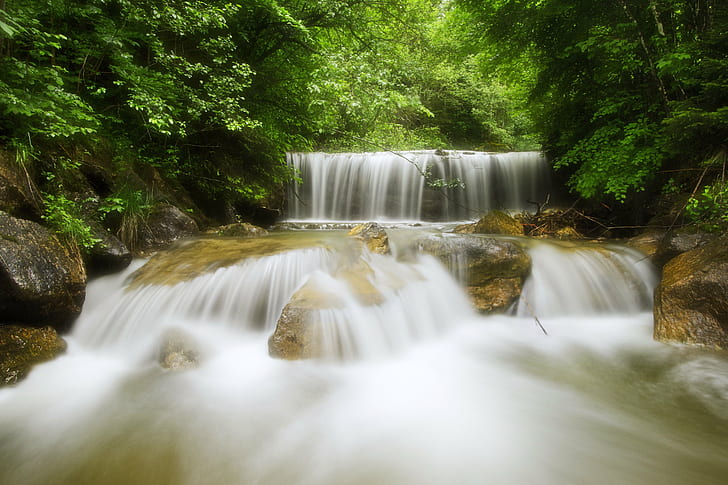 untitled, bavaria, bavaria, Wild, Bavaria, untitled, waterfall, Wasserfall, cascade, Bayern, Alps, Alpen, water  flow, spring, longexposure, Nikon  Nikkor, Manfrotto, adventure, outdoor, outdoors, Wasser, Oberbayern, nature, river, tropical Rainforest, forest, stream, freshness, water, heaven, scenics, tree, purity, falling, beauty In Nature, thailand, leaf, green Color, landscape, HD wallpaper