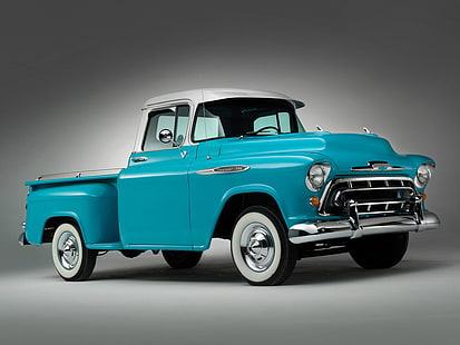 1957, 3100, chevrolet, pickup, retro, truck, HD wallpaper HD wallpaper