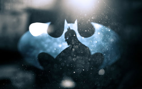Cyfrowa tapeta z logo Batmana, Batman, logo Batmana, Batman Begins, filmy, Tapety HD HD wallpaper