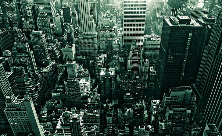 fotografía, urbano, ciudad, edificio, rascacielos, ciudad de Nueva York, Fondo de pantalla HD