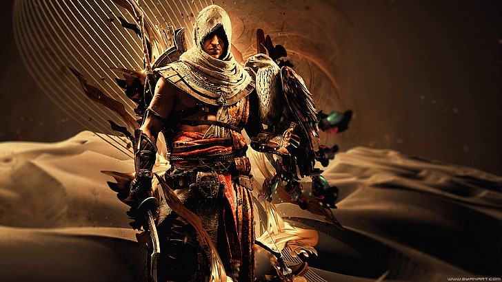 Assassin's Creed-Poster, Assassin's Creed, Videospiele, Eagle, Assassin's Creed: Origins, HD-Hintergrundbild