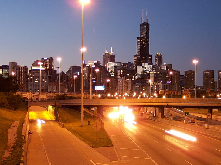 Чикаго, градски пейзаж, HD тапет