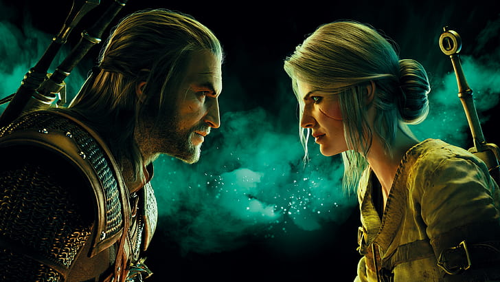 Wiedźmin, Gwent: The Witcher Card Game, Ciri (The Witcher), Geralt of Rivia, Gwent, Tapety HD