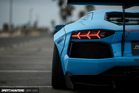 LB Works, Lamborghini, Auto, blau, Liberty Walk, Lamborghini Aventador, HD-Hintergrundbild HD wallpaper