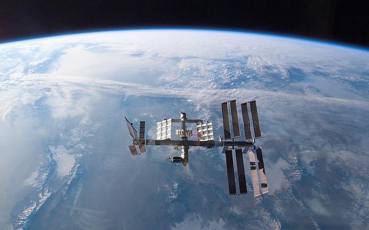 ISS, Stasiun Luar Angkasa Internasional, ruang angkasa, Wallpaper HD