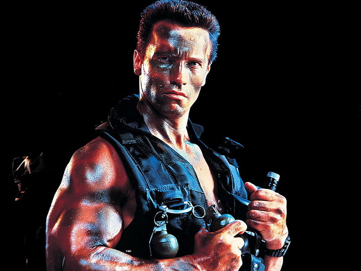 Arnold Schwarzenegger, Arnold, Comando, Schwarzenegger, HD papel de parede