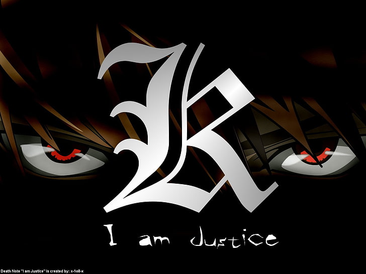 I am Justice аниме тапет, аниме, смъртна бележка, HD тапет