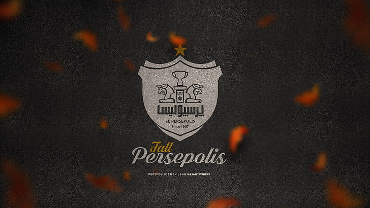 Soccer, Persepolis F.C., Emblem, Logo, HD wallpaper