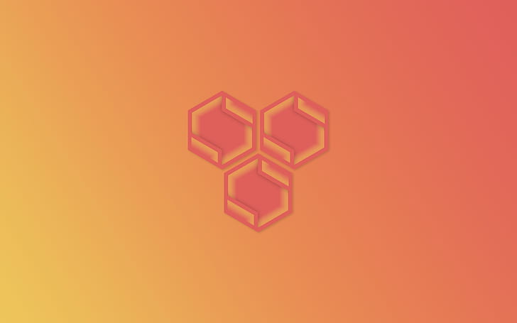 geometri, minimalis, segi enam, latar belakang sederhana, Wallpaper HD