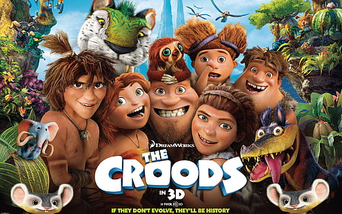 Le film de Croods, Film, Croods, Fond d'écran HD HD wallpaper