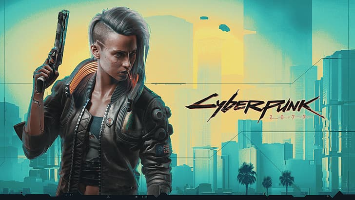 Cyberpunk 2077, cyberpunk, fiksi ilmiah, dystopian, RPG, Wallpaper HD