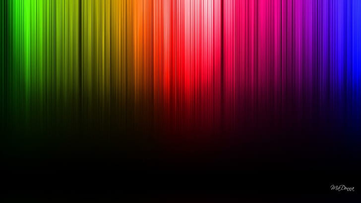 다른 스펙트럼, 스펙트럼, 화려한, 밝고, 밝고, 어둡고, 색상, 3D 및 초록, HD 배경 화면
