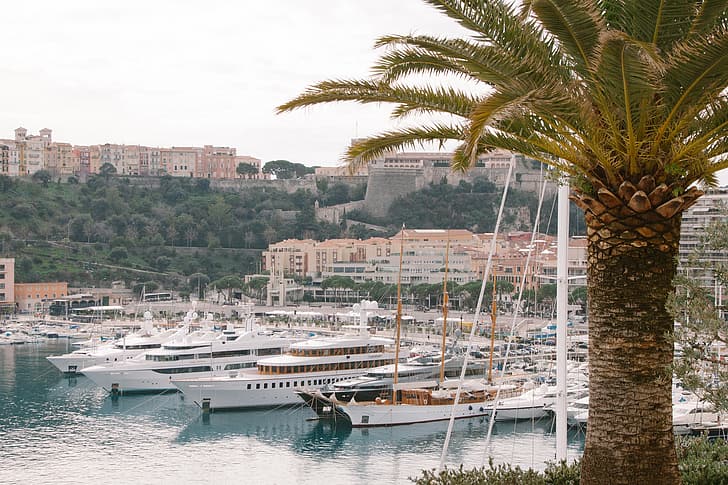 Palma, budynek, dom, jachty, Monte Carlo, Tapety HD