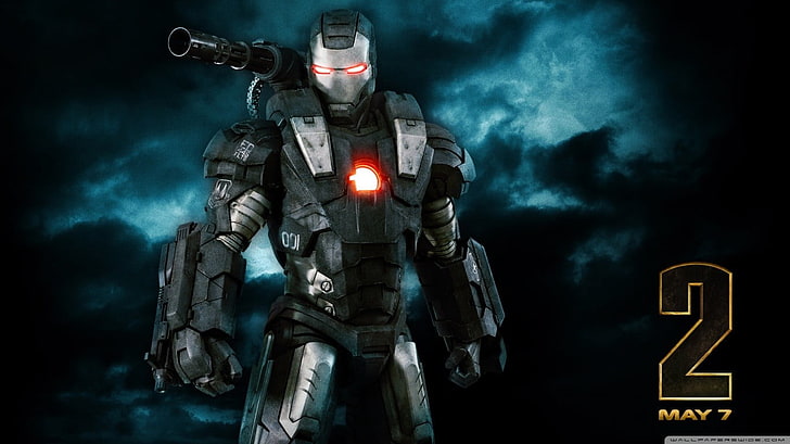Iron Man Charakter digitale Tapete, Iron Man 2, Iron Man, HD-Hintergrundbild
