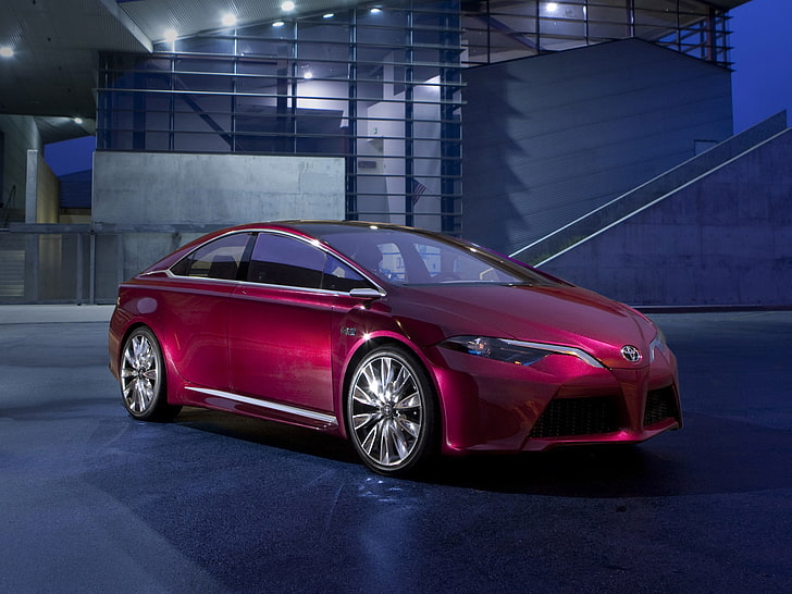 NS4 Plug Hybrid Concept 2012, red Toyota coupe, Cars, Other, HD wallpaper