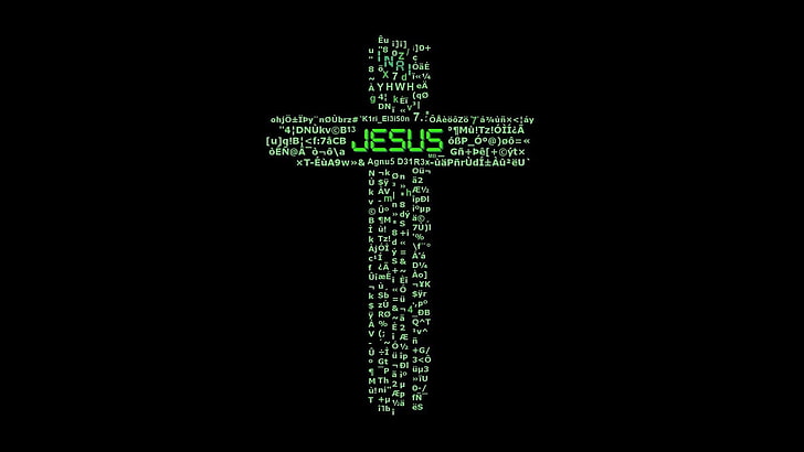 Kreuz, Hallo, Jesus Christus, Tech, HD-Hintergrundbild