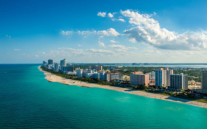 South Beach In Miami Wide, HD wallpaper