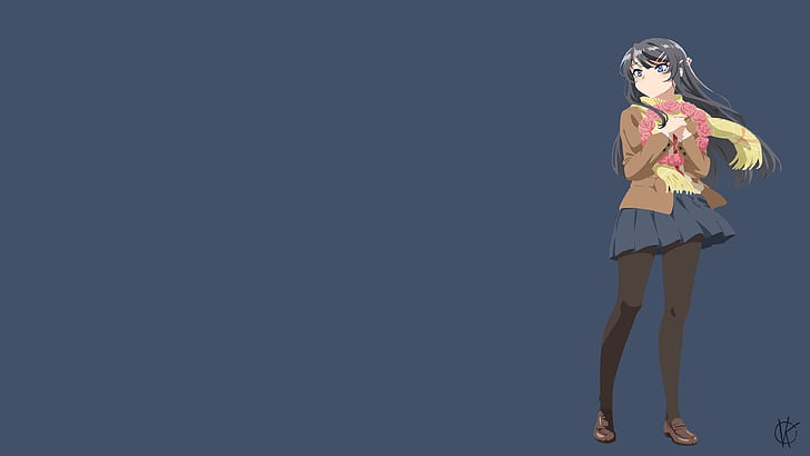 アニメ ラスカルはバニーガール先輩の夢を見ない 青い目 白髪 桜島麻衣 Hdデスクトップの壁紙 Wallpaperbetter