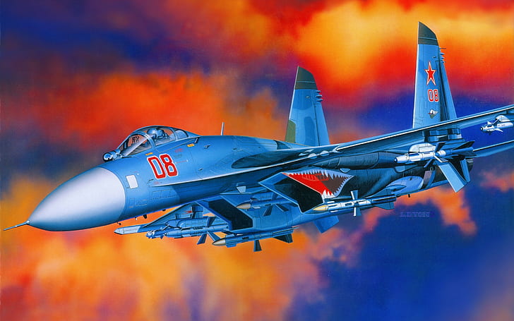 Sukhoi Su 27 이동 전화 정제와 PC 2560 × 1600를위한 러시아 공군 탁상용 Hd 벽지, HD 배경 화면