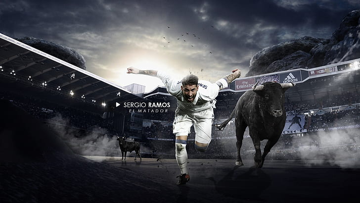 Futebol, Sergio Ramos, Real Madrid C.F., HD papel de parede