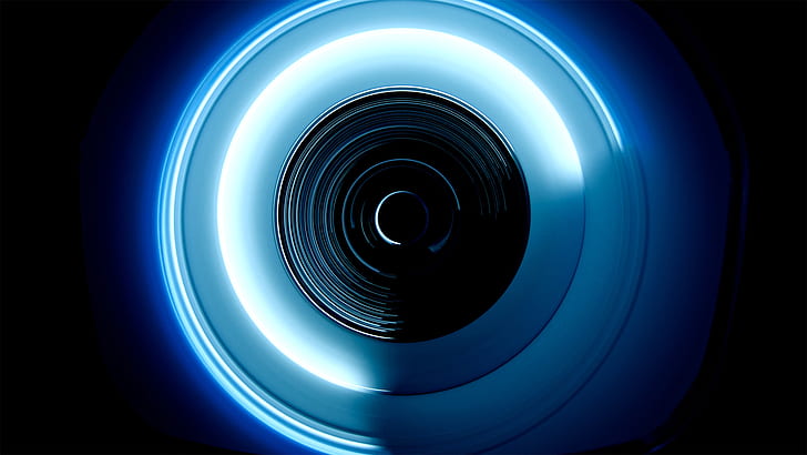 Circle Blue Circular Round HD, digital/artwork, blue, circle, round, circular, HD wallpaper