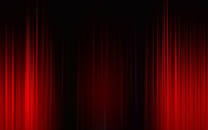 붉은 광선 섬광 추상 검정색 배경, HD 배경 화면