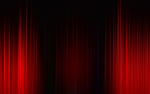 Sinar merah menyilaukan latar belakang hitam abstrak, Wallpaper HD HD wallpaper