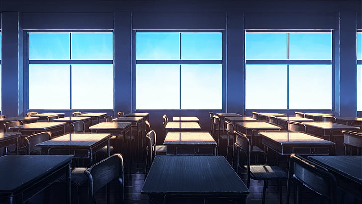 Anime, Original, Escuela, Fondo de pantalla HD