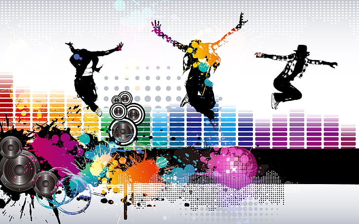 Colorful music fly vector, Vector, Colorful, Music, HD wallpaper