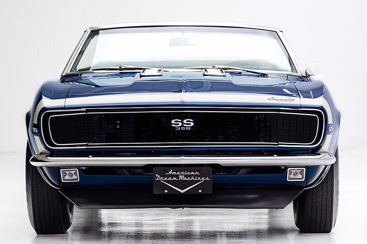 1967, 396, blue, camaro, cars, chevrolet, convertible, convertibles, rs-ss, HD wallpaper