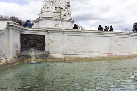 Buckingham Palace, fontana, Londra, Sfondo HD HD wallpaper