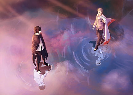 อะนิเมะ, Boruto, Naruto Uzumaki, Sasuke Uchiha, วอลล์เปเปอร์ HD HD wallpaper