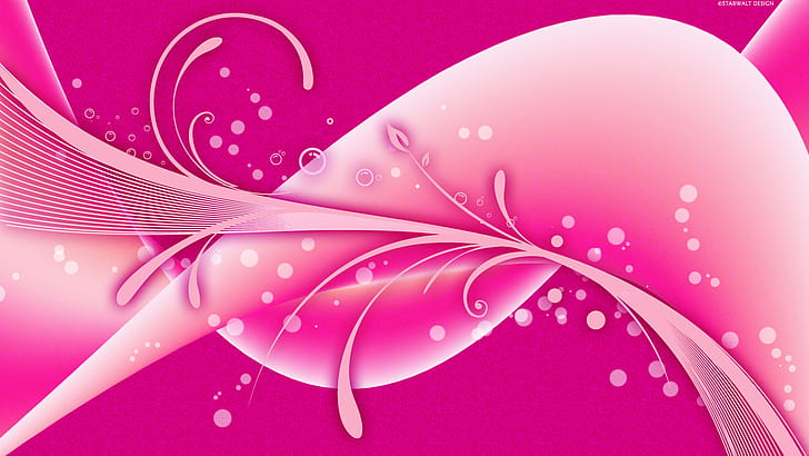 Desain Merah Muda, merah muda, desain, Wallpaper HD