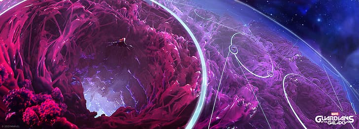 Guardians of the Galaxy (Game), concept art, Marvel Comics, Square Enix, ultra-wide, HD wallpaper