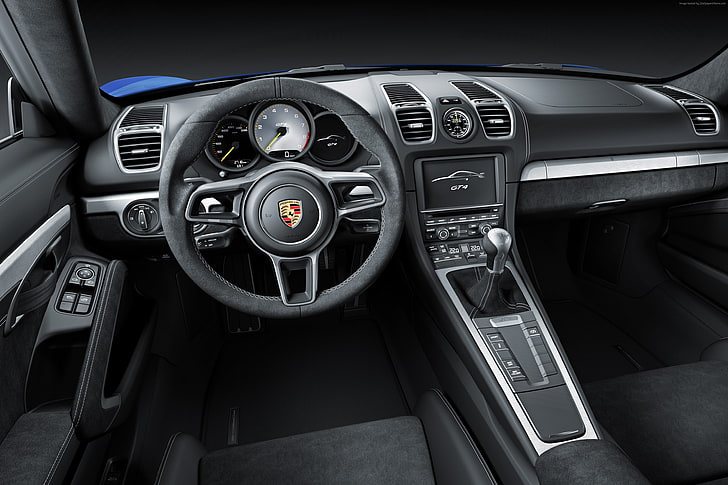 Ulasan, mobil mewah, interior, test drive, Porsche Cayman GT4, Mobil Terbaik 2015, mobil sport, Wallpaper HD