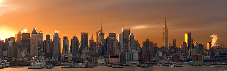 Kota New York, lanskap kota, Wallpaper HD