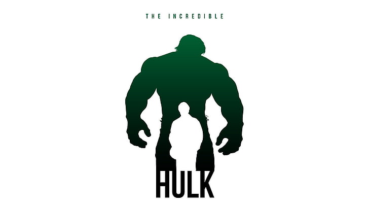Ilustrasi Hulk yang Luar Biasa, The Avengers, Hulk, minimalis, Wallpaper HD
