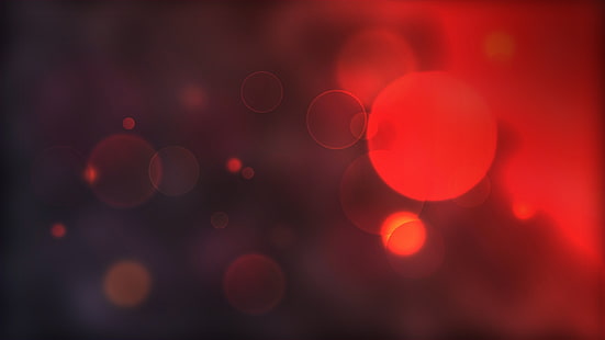luci rosse bokeh sfondo, bokeh, cerchio, sfocato, Sfondo HD HD wallpaper