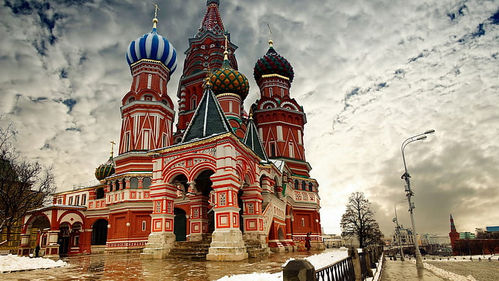Rosja, architektura, Moskwa, Tapety HD