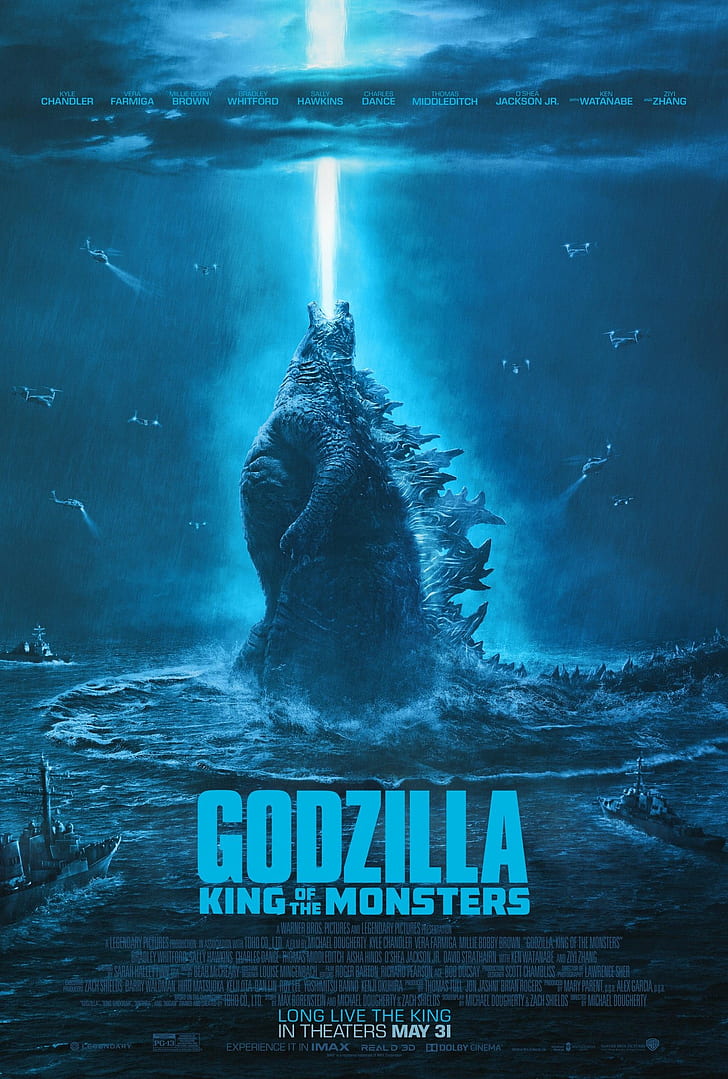 Godzilla, Godzilla: le roi des monstres, films, Fond d'écran HD, fond d'écran de téléphone