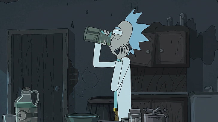 Dr. Morty Illustration, Rick und Morty, Adult Swim, Zeichentrickfilm, Rick Sanchez, HD-Hintergrundbild