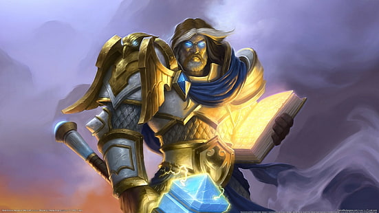 Паладин, Warcraft III: Reign of Chaos, Uther the Lightbringer, HD тапет HD wallpaper