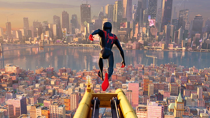 Película, Spider-Man: Into The Spider-Verse, Miles Morales, Spider-Man, Fondo de pantalla HD