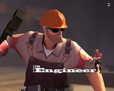 The Engineer poster, Team Fortress, Team Fortress 2, HD wallpaper HD wallpaper