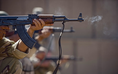 อาวุธ AK-47 เครื่องจักร, วอลล์เปเปอร์ HD HD wallpaper