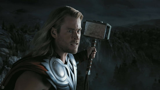 filmer avengers Thor Chris Hemsworth mjolnir, HD tapet HD wallpaper