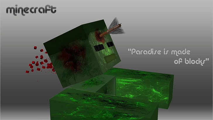 Minecraft zombie, มายคราฟ, ไม้เลื้อย, วอลล์เปเปอร์ HD
