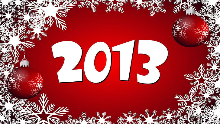 Happy 2013, 2013 illustration, wall art, new year, abstract, holidays, 3d and abstract, HD wallpaper