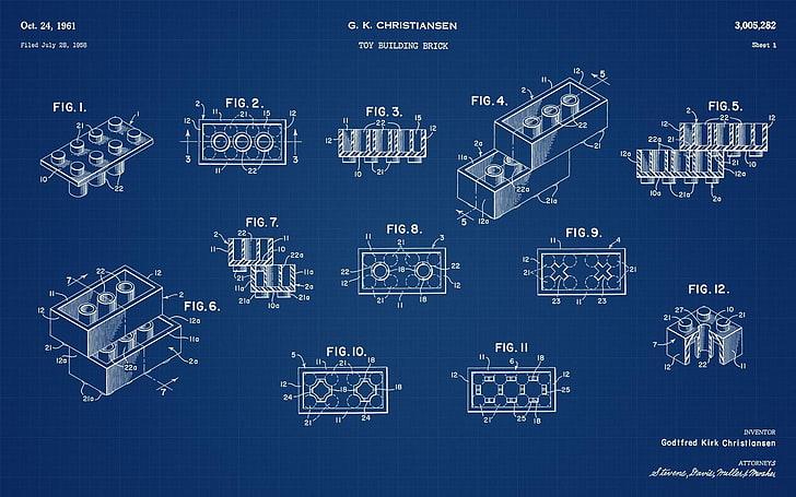 Lego cube illustration, LEGO, bricks, infographics, Danish, numbers, blue background, sketches, toys, 3D, geometry, technology, square, HD wallpaper