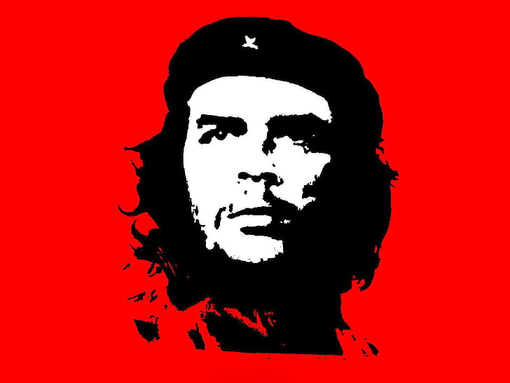 Guevarra, rojo, Che Guevara, Cuba, negro.revolución, Fondo de pantalla HD